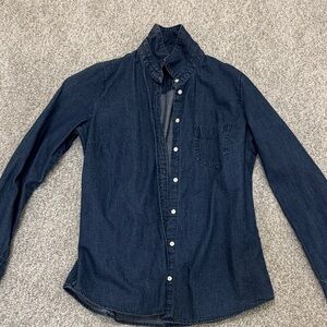 J Crew button up denim shirt